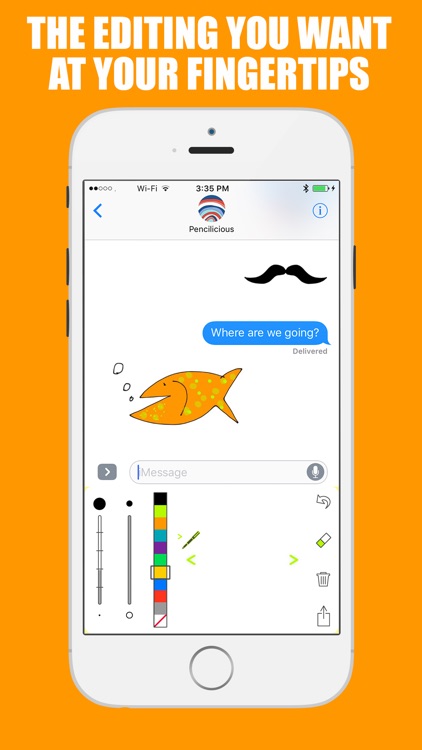 Pencilicious Doodle Message Keyboard