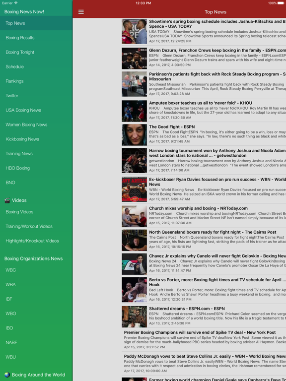 Screenshot #4 pour Boxing News Now - Schedules & Latest Results