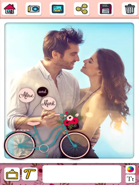 Wedding frames – romantic love photo album editor
