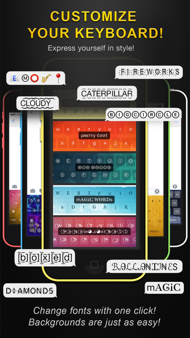Screenshot #2 pour Cool Fonts Keyboard Pro- Custom Themes and Skins