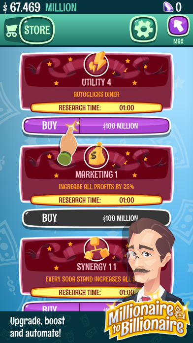 Millionaire To Billionaire - Clicker Game screenshot 4