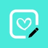 Icon Note Widget - Love Drawing