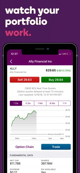 Ally: Banking & Investing app screenshot