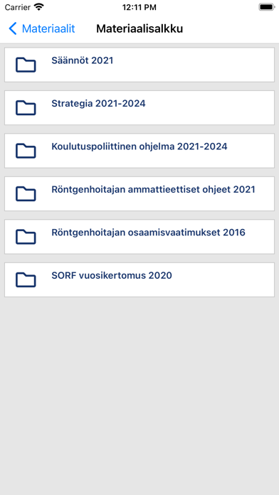 Suomen Röntgenhoitajat Screenshot