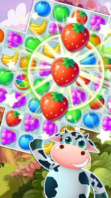 Screenshot #1 pour Fruit Yummy Pop - Garden Drop Match 3 Puzzle