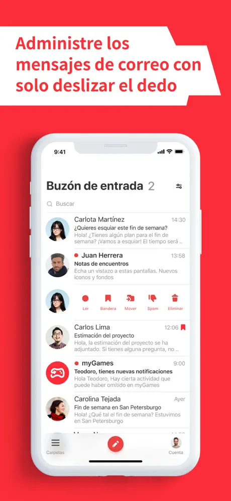 myMail: mail for Gmail, Yahoo