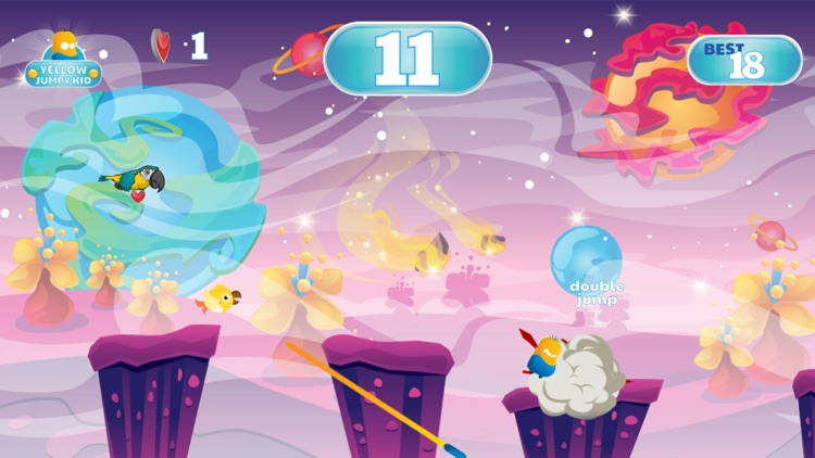 King the Yellow Jumpy Kid - Jump from Land to Land screenshot-3