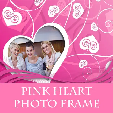 Pink Heart Photo Frame For Girls Читы