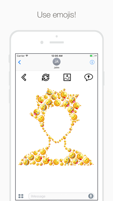 Text Mess - turn your messages into art Screenshot 4 - AppWisp.com Text Mess - turn your messages into art Screenshot 4 - AppWisp.com