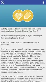 passes & gems cheats for episode choose your story iphone screenshot 2
