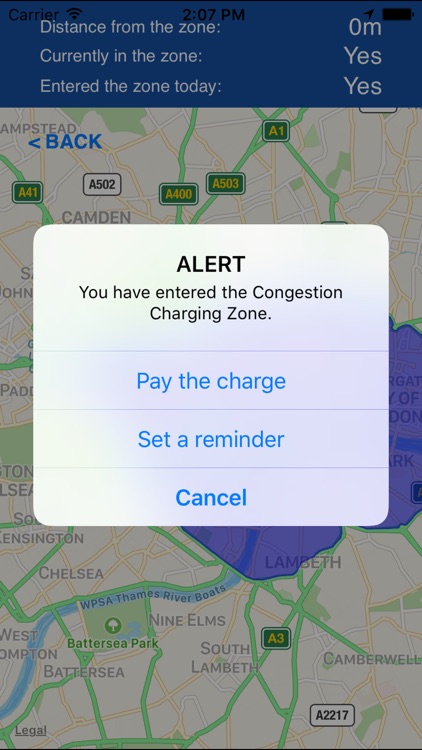 London Congestion Charge - Map Alert & Pay screenshot-3