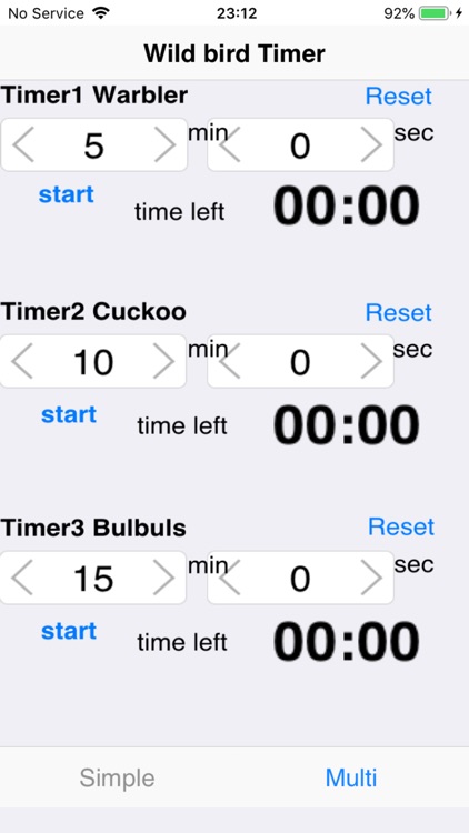 Wild bird Timer screenshot-3