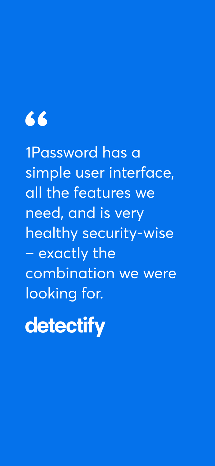 1Password 7 • Password Manager