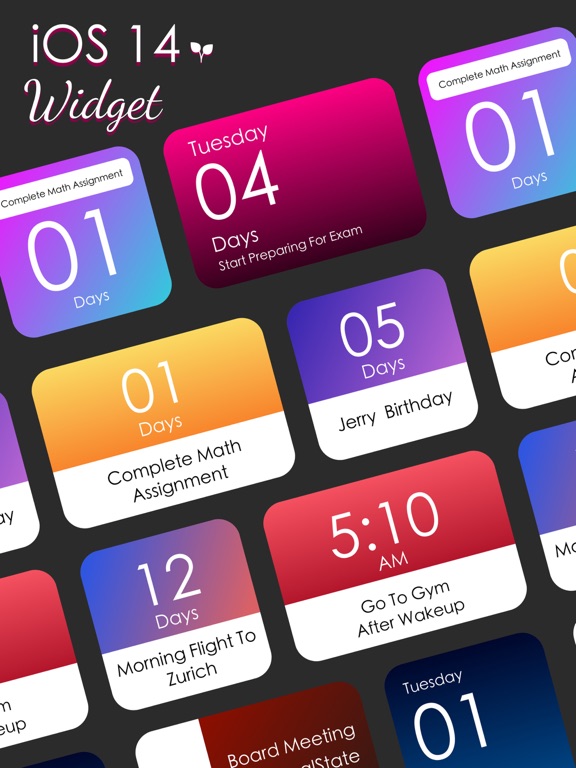 Screenshot #4 pour CountDown Widget - Pro wedges