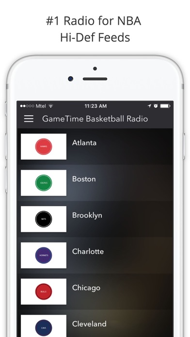 Screenshot 1 of GameTime Basketball Radio - For NBA Live Stream App