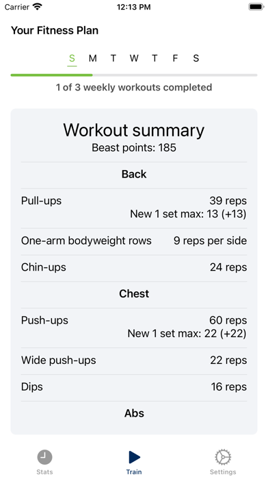 Optimal: Calisthenics Workouts Screenshot