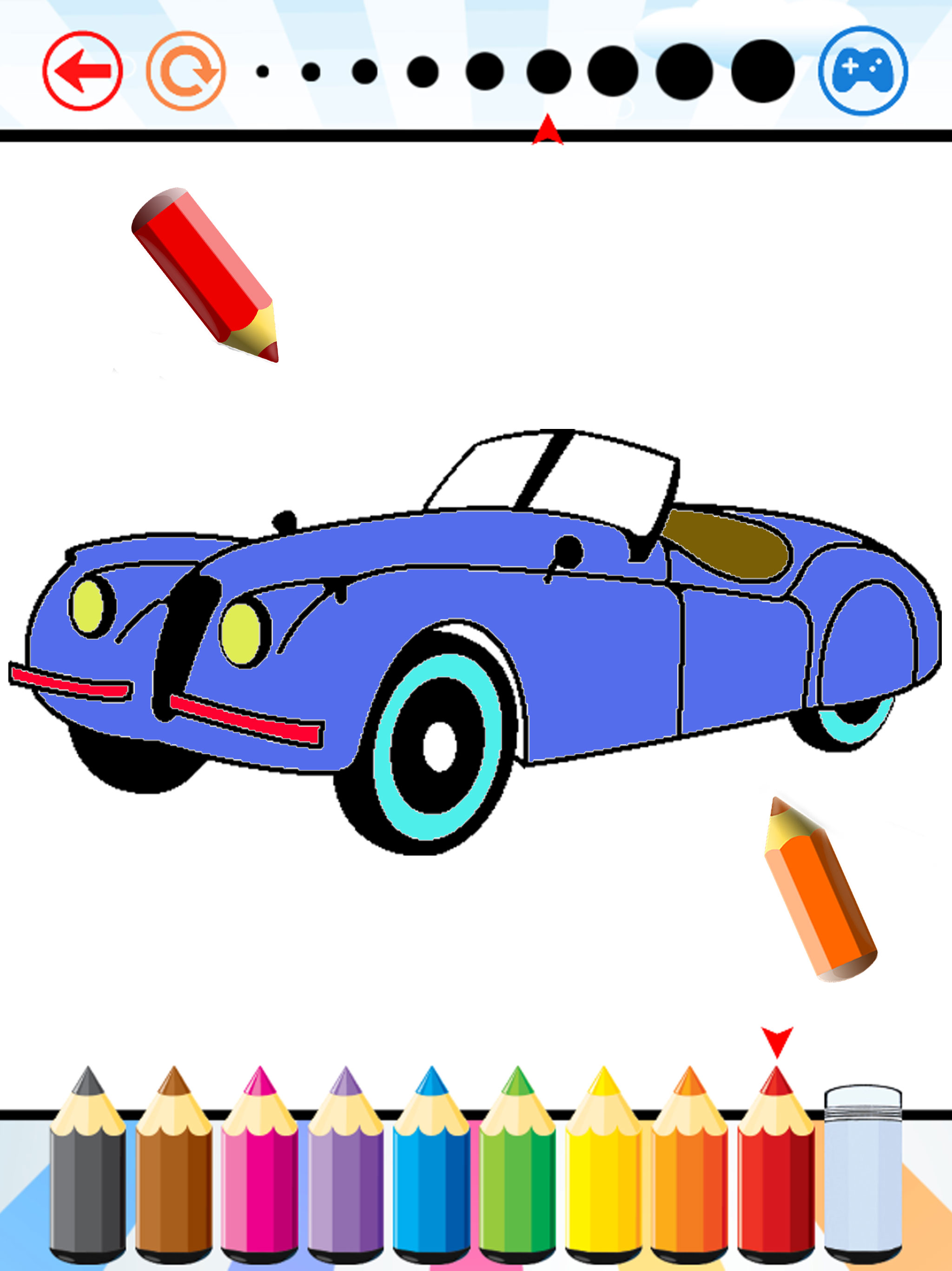 Car Coloring Book - Vehicle drawing for Kids