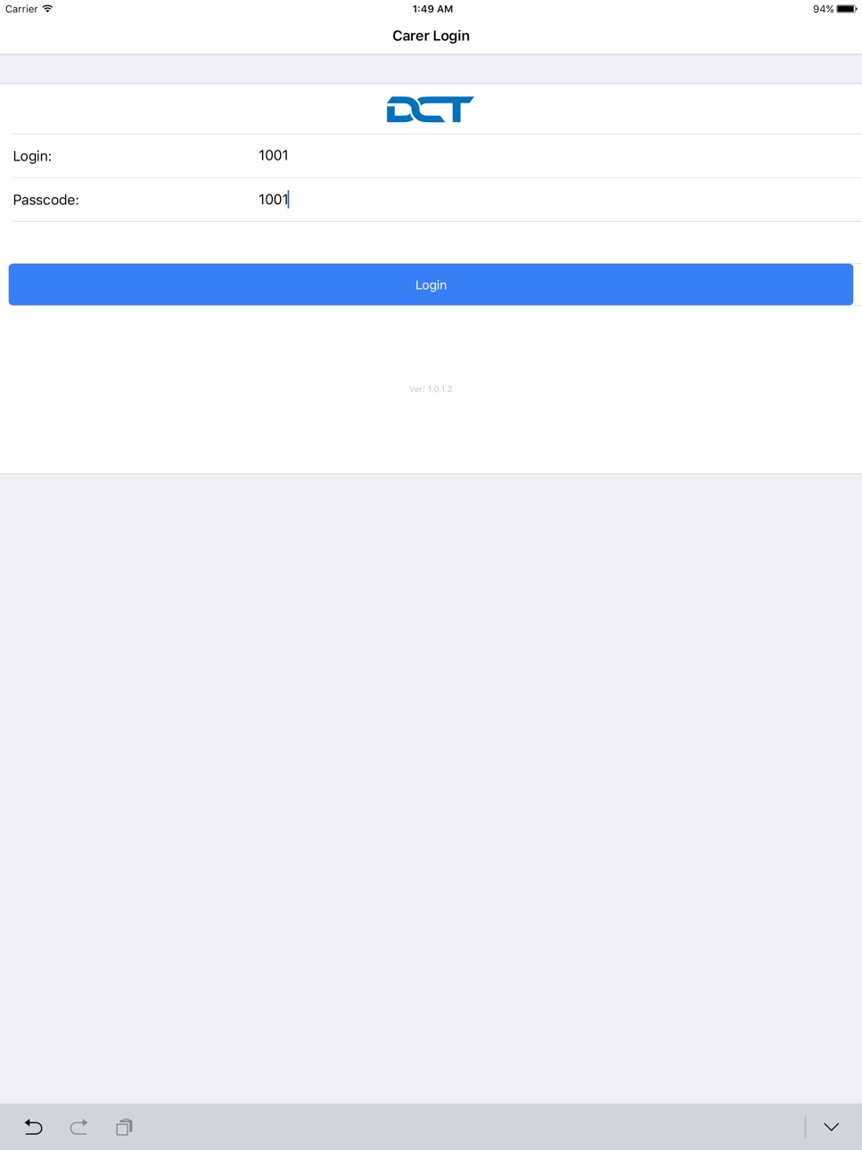 iPad screenshot
