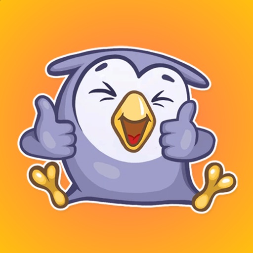 Little Funny Owlet Stickers icon