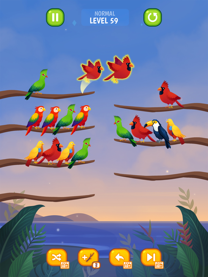 Bird Sort Puzzle