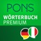 The most comprehensive Italian - German reference work from PONS, with 770,000 keywords, phrases and translations