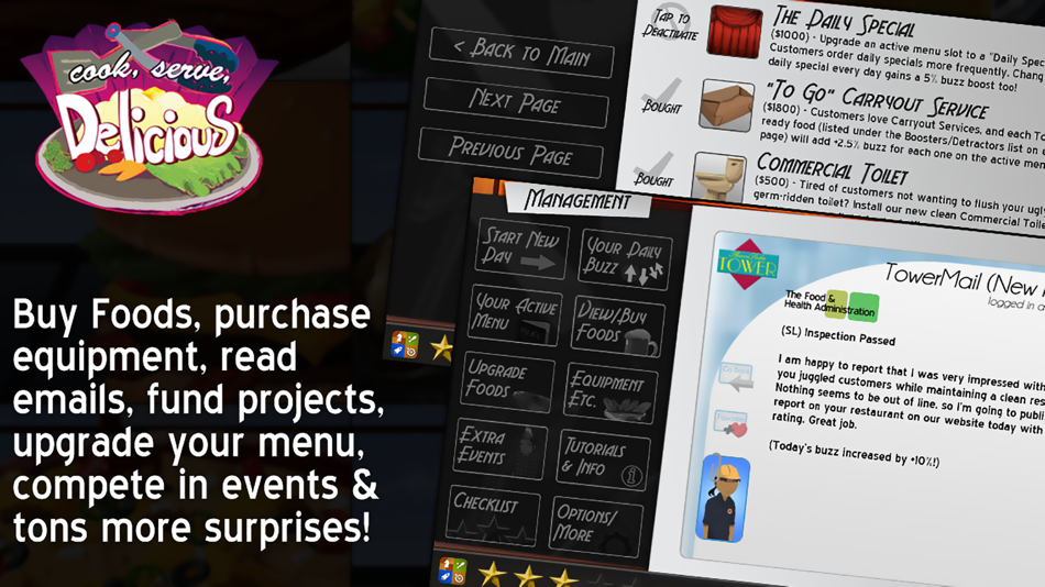 #3. Cook, Serve, Delicious! Mobile (iOS) Podle: David Galindo