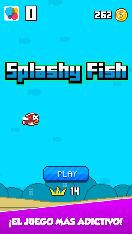 Splashy Fish - Adventure of Flappy Tiny Bird Fish screenshot 2