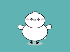 It is a moving bird sticker