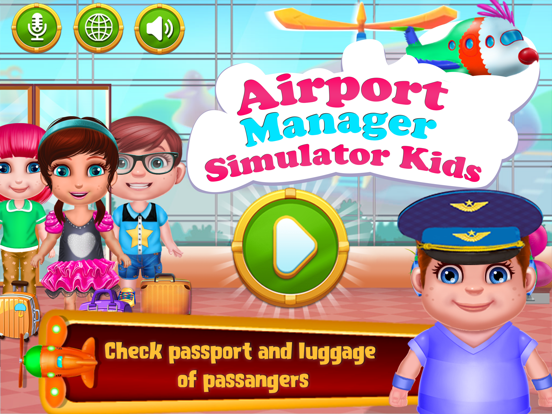 Airport Manager Simulator For Kids iPad screenshot