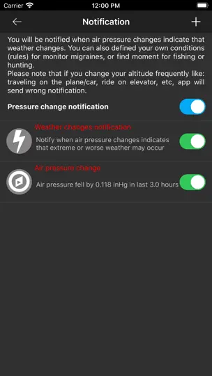 Barometer Plus iPhone-skjermbilde 3