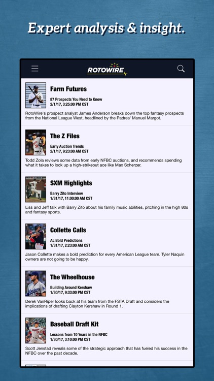 RotoWire Fantasy Baseball Assistant 2017 screenshot-3