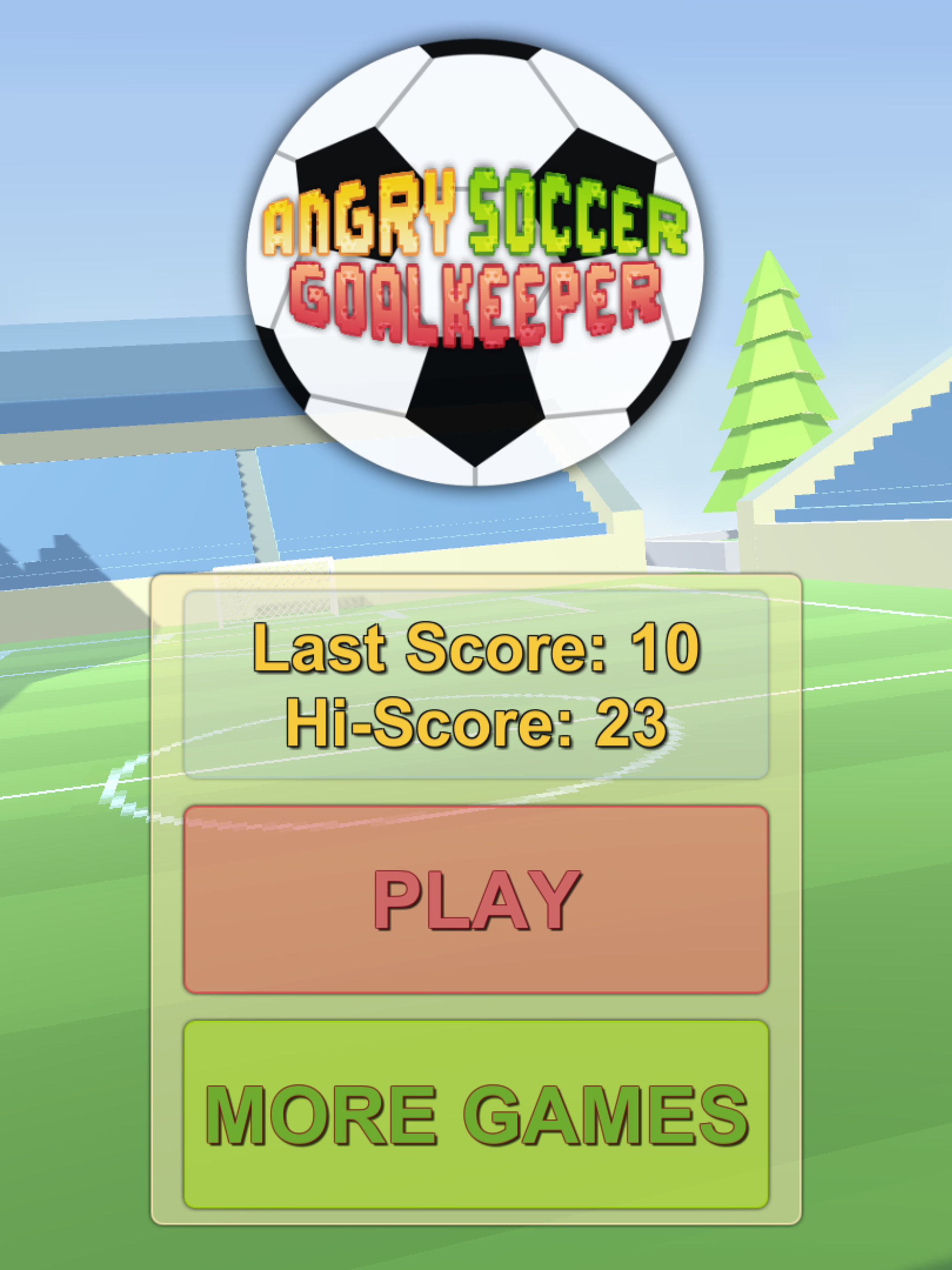 Angry Soccer Goalkeeper