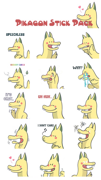 Pikagon Sticker Pack for iMessage