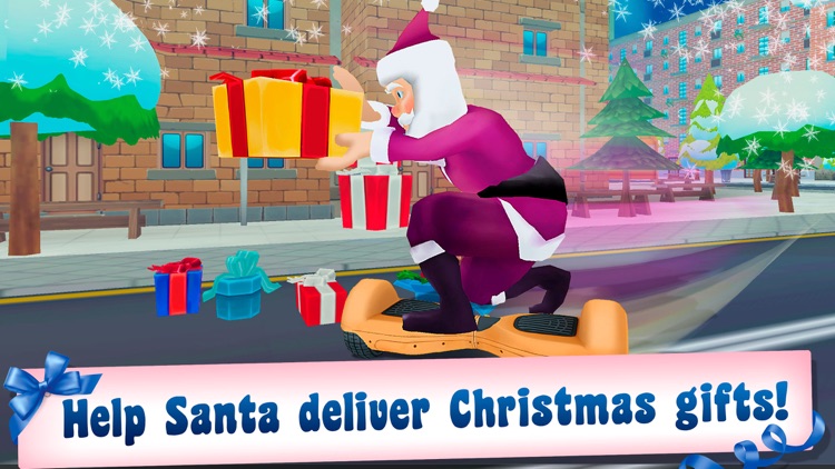 Christmas Santa Run: Hoverboard Simulator 3D