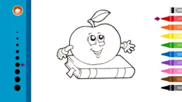 Game screenshot Cartoon school Coloring Book : color pages for kid apk