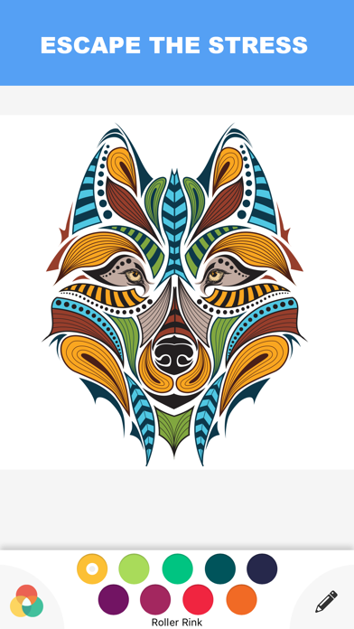 Color Therapy Adult : Coloring Book for Adults app screenshot 3