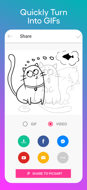 ‎Picsart Animator - GIF & Video Capture d'écran