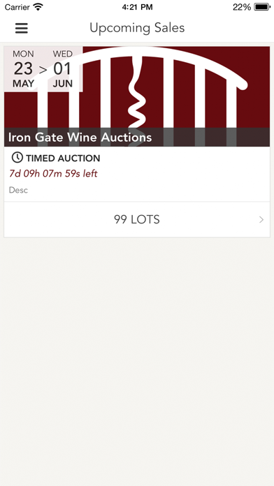 Iron Gate Auctions Screenshot