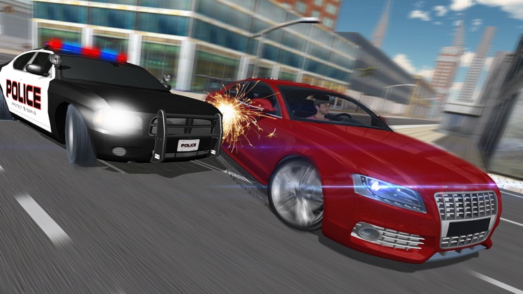 High-Speed Police Car Chase Criminal Pursuit Sim