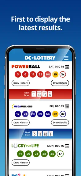 Game screenshot DC Lottery Results mod apk