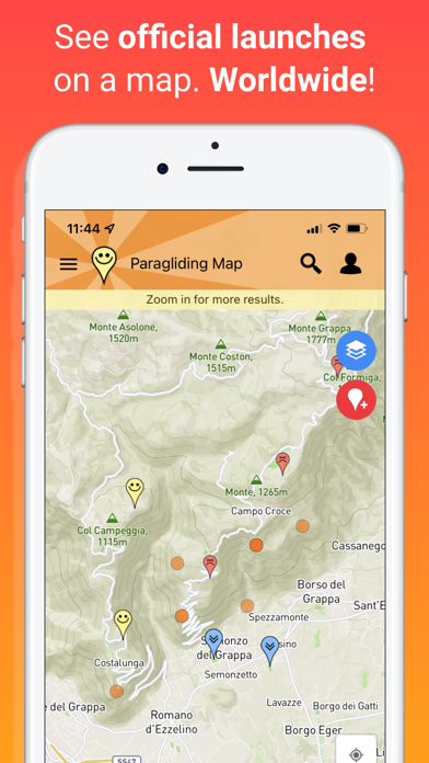 Paragliding Map Screenshot