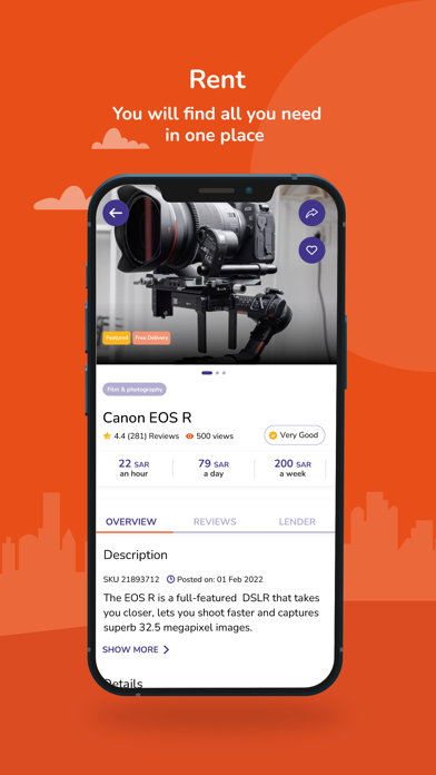 Jeeraf: Rent & Lend Screenshot