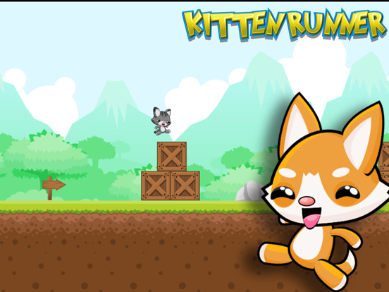 Kitten Runner into the Forest - Endless iPad screenshot 4 - Games app