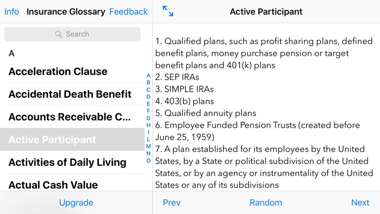Insurance Glossary Lite
