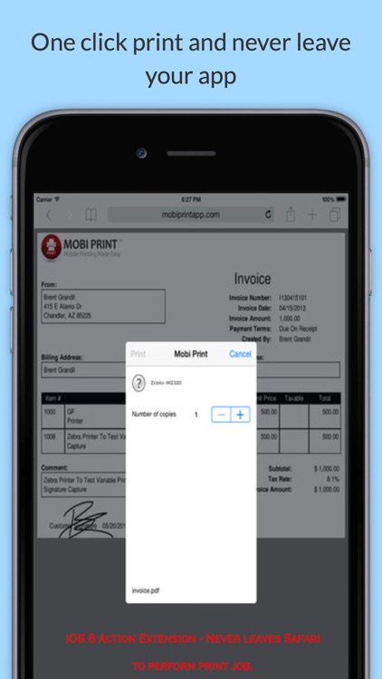 Mobi Print for Mobile Printers screenshot-3