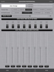 Audiostar Pro Multitrack Recording Mixer Lite screenshot #1 for iPad