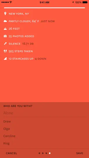 Скриншот Reporter App на iPhone 1