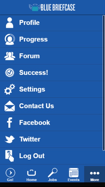 Mount Mary Blue Briefcase