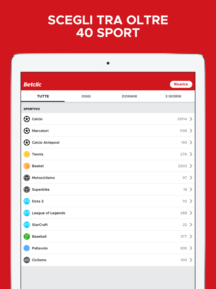 Betclic - Scommesse Sportive