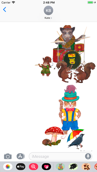 Screenshot #1 pour Forest Friends' Party Stickers